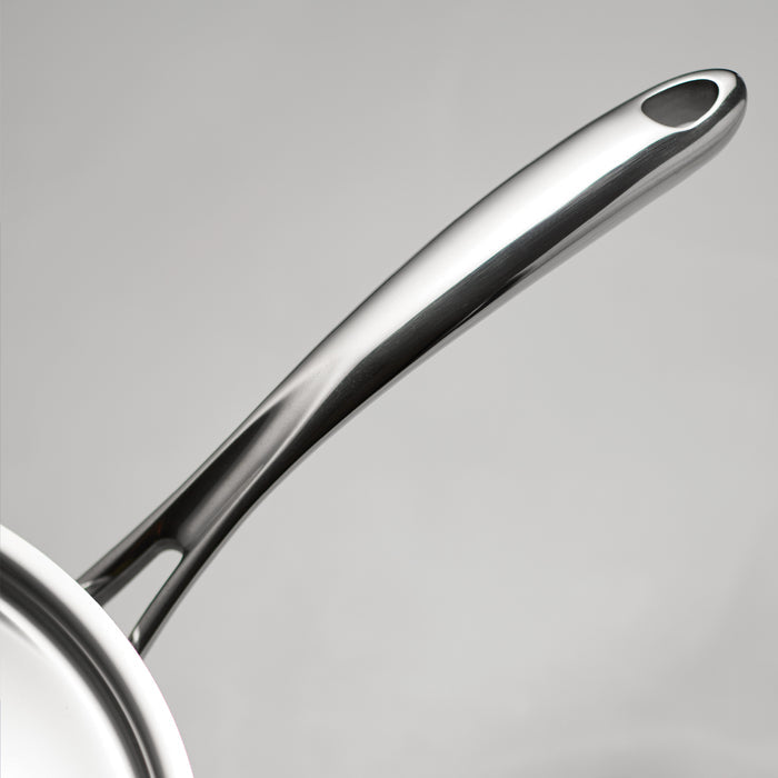 Utsava Tri-Ply Clad 2.2 Qt Covered Saucepan with Ceramic Interior