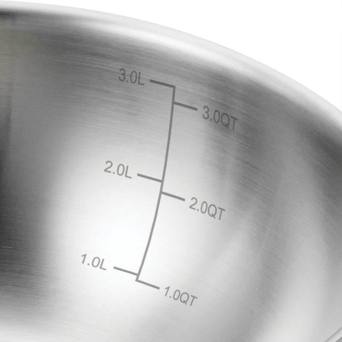 Utsava Tri-Ply Clad Stainless Steel Covered Kadai