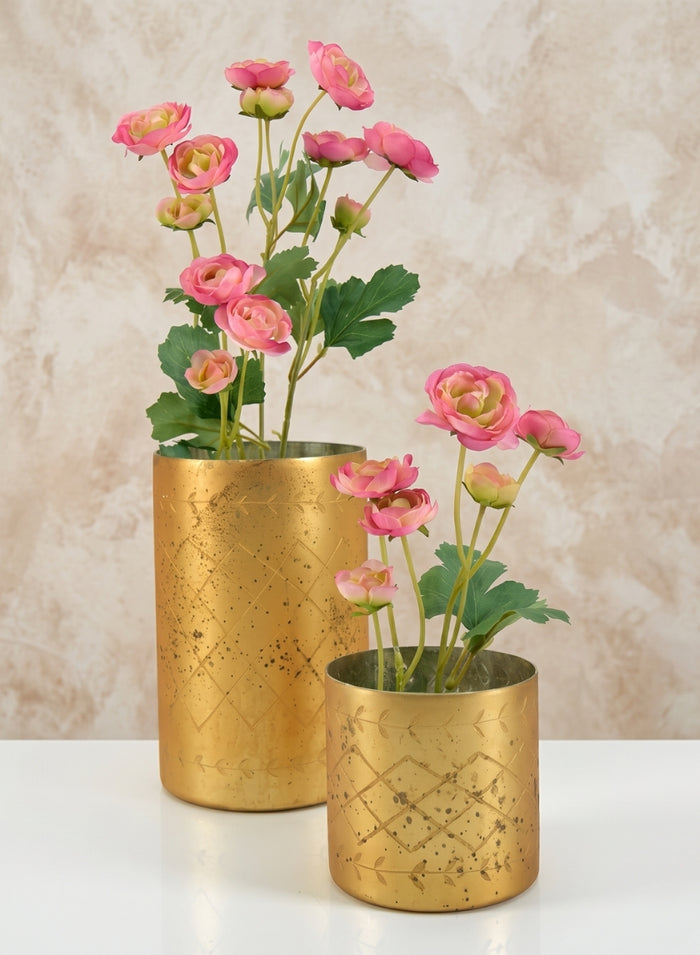 Valencia Aged Gold Mercury Glass Holder Decor Jamali Garden