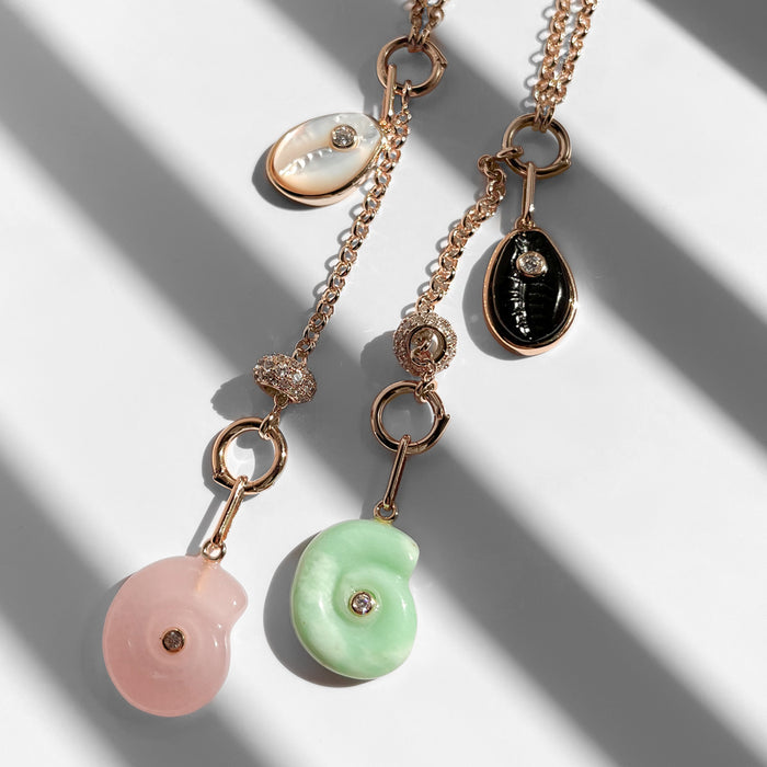Vienna Rolo Charm Lariat Necklace
