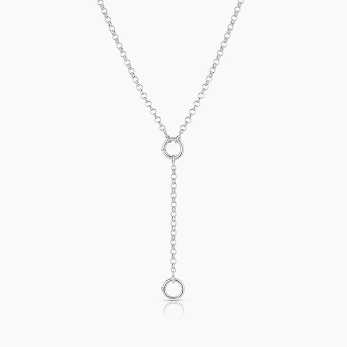 Vienna Rolo Charm Lariat Necklace