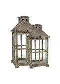 Weathered Wood Lanterns Decor Jamali Garden