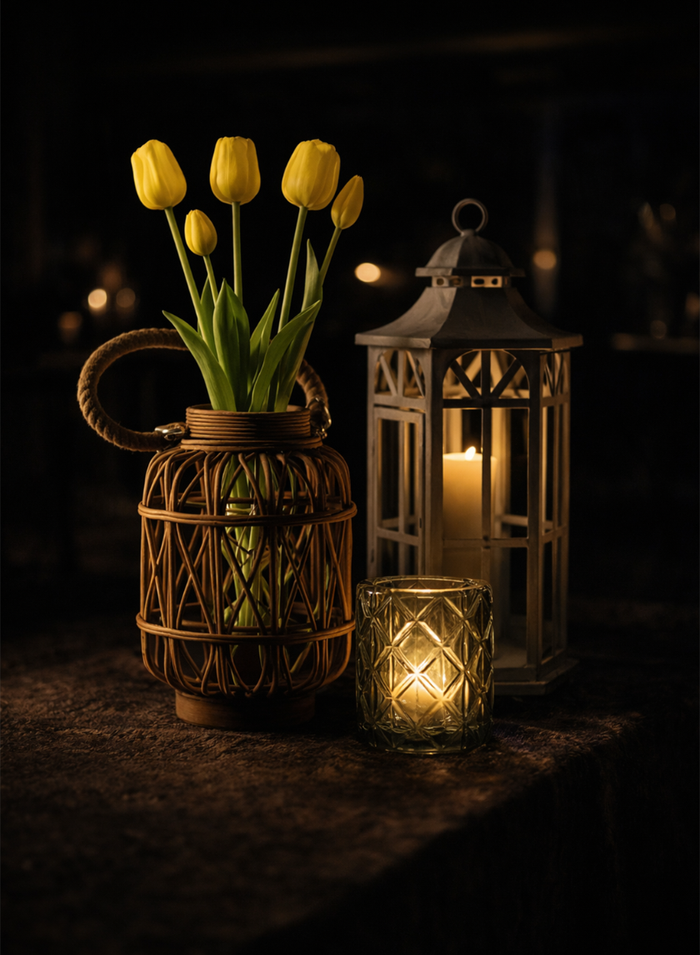 Antique White Lanterns Decor Jamali Garden