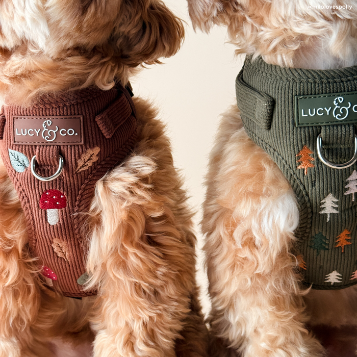 Woodland Wonder Corduroy No-Pull Harness