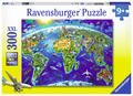 World Landmarks Map 300pc Puzzle