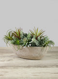 Yerevan Natural Cement Stone Oval Planters Decor Jamali Garden Beige 11.50in Length EACH