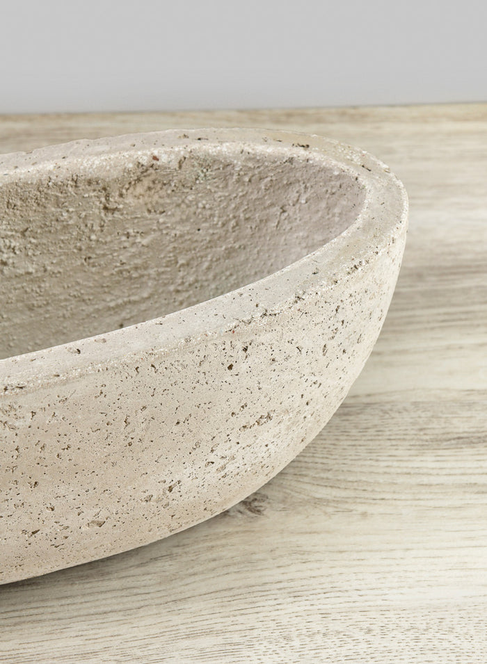 Yerevan Natural Cement Stone Oval Planters Decor Jamali Garden