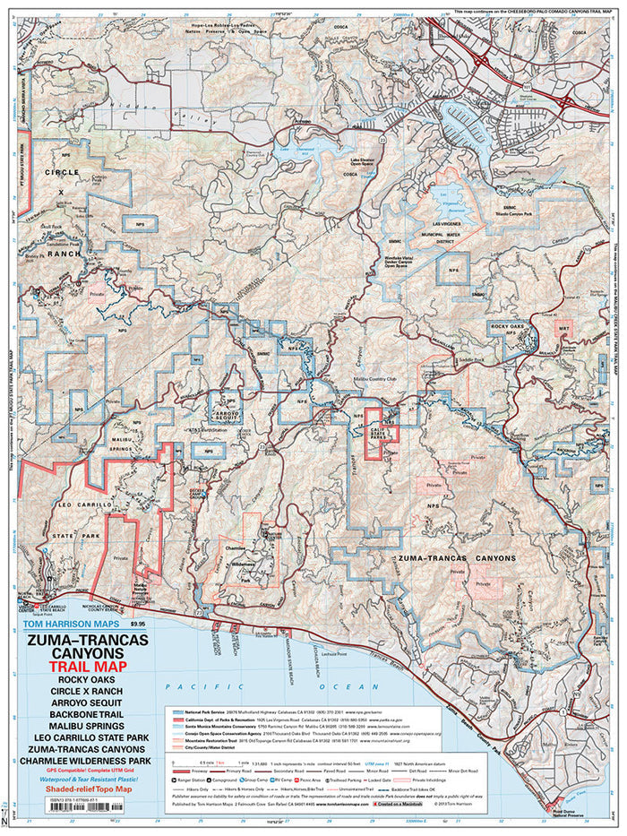Zuma-Trancas Canyons Trail Map